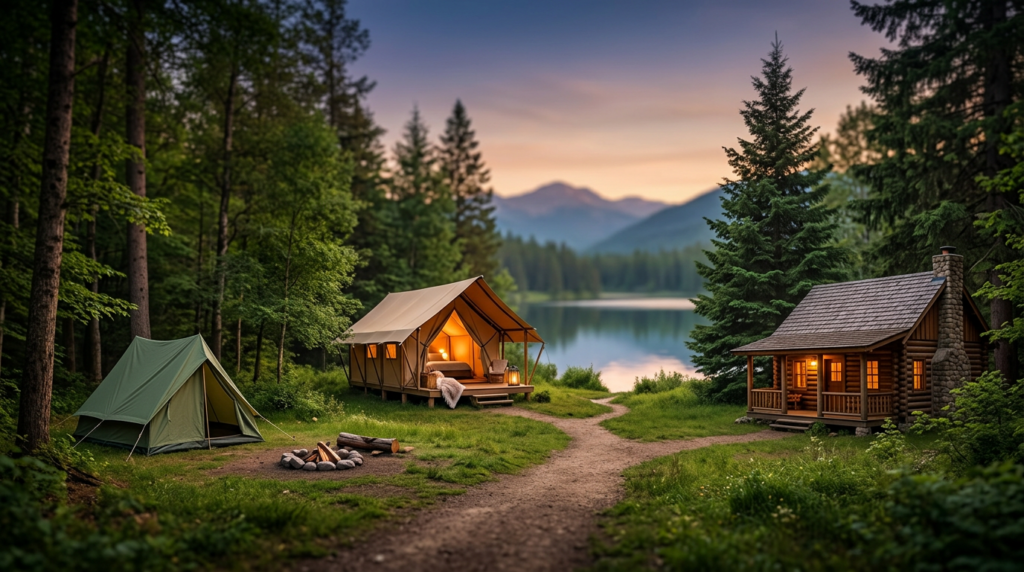 Glamping Versus Camping Versus Cabin Rental For A Nature Trip